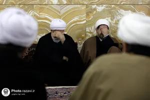 دیدار اعضاء مجمع خطبای حوزه علمیه خراسان با تولیت آستان قدس رضوی