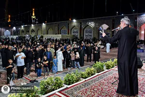 عزاداری شام اربعین حسینی ویژه زائران عرب&zwnj;زبان حرم مطهر رضوی