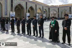 تشییع پیکر پاکبان مشهدی در حرم مطهر رضوی