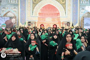 آیین معنوی &laquo;شیرخوارگان حسینی&raquo; در حرم مطهر رضوی