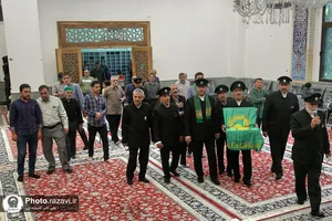 حضور خدام حرم مطهر رضوی در روستای ازغد