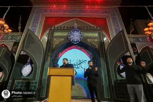 هیئت عزاداران استان زنجان در حسینیه حرم