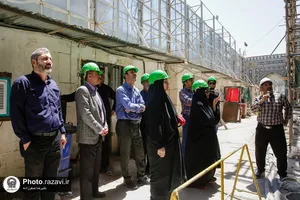 بازدید کارکنان صدا و سیما از فعالیت&zwnj;های عمرانی حرم مطهر رضوی