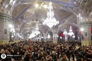 عزاداری شب شهادت امام هادی علیه&zwnj;السلام در حرم مطهر رضوی