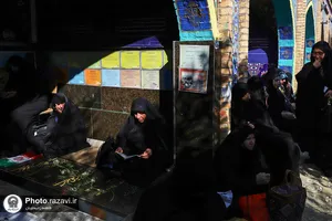 حضور خدام حرم مطهر رضوی در مزار شهدای هویزه