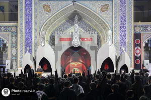 عزاداری هیئت&zwnj; رزمندگان ثارالله همدان در حسینیه حرم