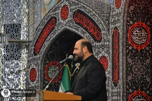مراسم شیرخوارگان حسینی در حرم مطهر رضوی