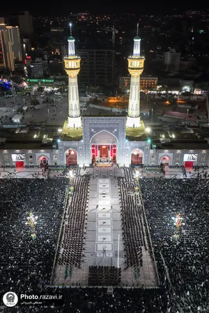 آئین خطبه&zwnj;خوانی شب شهادت امام حسین (ع) در حرم مطهر رضوی