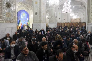 تشرف گروهی از گزینش&zwnj;گران به حرم مطهر رضوی
