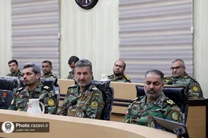 حضور تولیت آستان قدس رضوی در جمع فرماندهان آجا شمال شرق کشور
