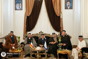 استقبال از شیوخ عشایر عراق در فرودگاه شهید هاشمی&zwnj;نژاد مشهد - 1