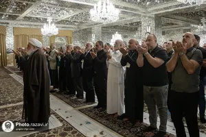 دیدار موکب&zwnj;داران سامرا با تولیت آستان قدس رضوی