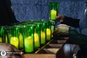 آئین خطبه&zwnj;خوانی شب عاشورا در حرم مطهر رضوی-1