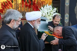 مراسم اذن عزای محرم در حرم مطهر رضوی