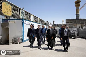 بازدید تولیت آستان قدس رضوی از پروژه&zwnj;های عمرانی حرم مطهر