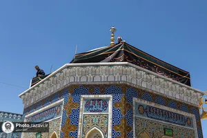 سیاه&zwnj;پوشی حرم مطهر رضوی در آستانه ماه محرم