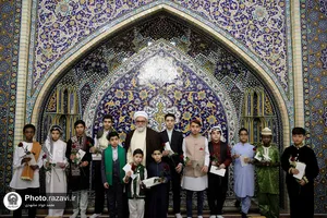 مراسم جشن میلاد امیرالمومنین در تالار ولایت حرم مطهر رضوی