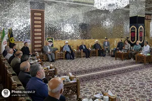 دیدار اساتید دانشگاه دفاع ملی با تولیت آستان قدس رضوی