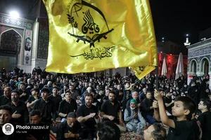 عزاداری شیعیان افغانستانی در حسینیه حرم