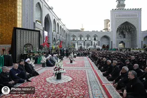 آیین اذن عزای ماه محرم در حرم مطهر رضوی-2
