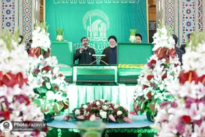 آیین تعویض پرچم گنبد و پوش ضریح مطهر حضرت رضا علیه&zwnj;السلام به مناسبت حلول ماه ربیع&zwnj;الاول