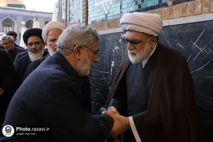 مراسم ترحیم مرحوم سید جواد حجازی در حرم مطهر رضوی