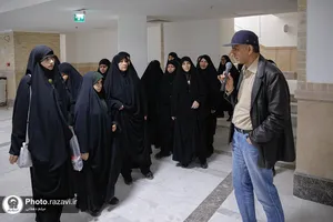  بازدید خواهران خدمه حرم مطهر رضوی از بخش&zwnj;های مختلف حرم امام رضا علیه&zwnj;السلام 