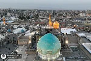 شکوه عزای حسینی در حرم مطهر رضوی