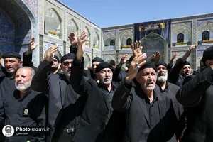 عزاداری روز شهادت امام رضا علیه&zwnj;السلام در حرم مطهر رضوی