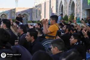 مراسم چهارپایه خوانی در حرم مطهر رضوی