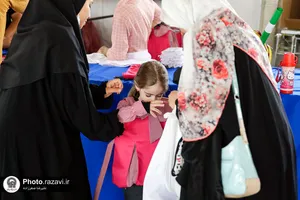 توزیع بسته&zwnj;های آموزشی مهد الرضا(ع)