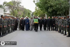 حضور خدام بارگاه منور رضوی در پادگان پدافند هوایی امام رضا علیه السلام