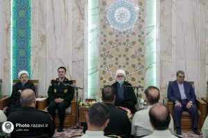 دیدار فرماندهان انتظامی استان خراسان رضوی با تولیت آستان قدس رضوی