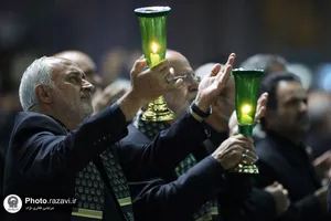 آیین خطبه&zwnj;خوانی شب شهادت امام رضا(ع) در حرم مطهر رضوی برگزار شد