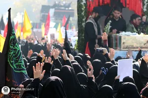 تشییع پیکر شهدای گمنام در مشهد