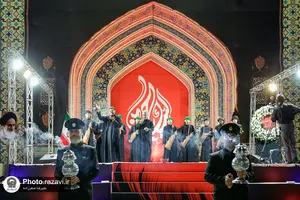 آیین ابوقربه، لیله العباس در حرم مطهر رضوی
