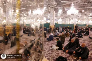 مراسم جشن مبعث پیامبر اکرم ویژه زائران عرب زبان در حرم مطهر رضوی