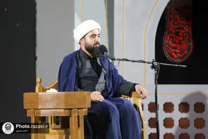عزاداری هیئت&zwnj; رزمندگان ثارالله همدان در حسینیه حرم