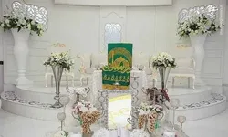 ۱۴ زوج احسان پذیر نرماشیر در سایه مهر رضوی راهی خانه بخت شدند