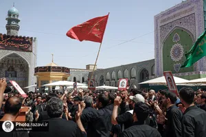 عزاداری تاسوعای حسینی در حرم مطهر رضوی-1