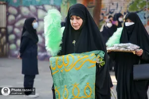 حضور خدام خواهر حرم مطهر رضوی در دبیرستان دخترانه فضه