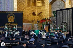آیین اذن عزای ماه محرم در حرم مطهر رضوی-1