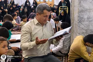 تشرف هیئت خانوادگی مدارس امام رضا علیه&zwnj;السلام به حرم مطهر رضوی