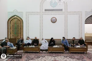 دیدار عوامل فیلم صیاد با تولیت آستان قدس رضوی