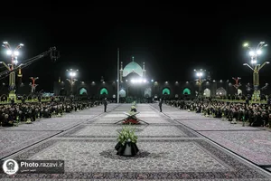 آئین خطبه&zwnj;خوانی شب شهادت امام حسین (ع) در حرم مطهر رضوی