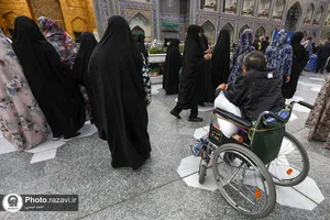 توفیق زیارت جانباز ضایعه نخاعی