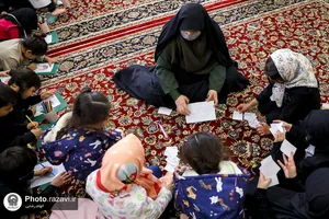 خدمت&zwnj;رسانی خدمه خواهر بارگاه منور رضوی در شب&zwnj;های قدر