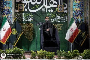 عزاداری زائران عرب زبان در حرم مطهر رضوی