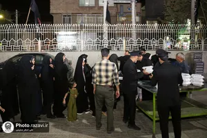 حضور خدام در مراسم عزاداری شهادت امام جواد علیه السلام در مساجد حاشیه شهر