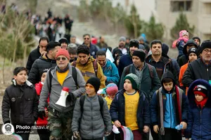 پیاده روی خانوادگی کارکنان آستان قدس رضوی